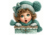 Winter Baby Clipart JPG, a Seasonal Illustration by Memories By Lea (Thumbnail 12 of 20)