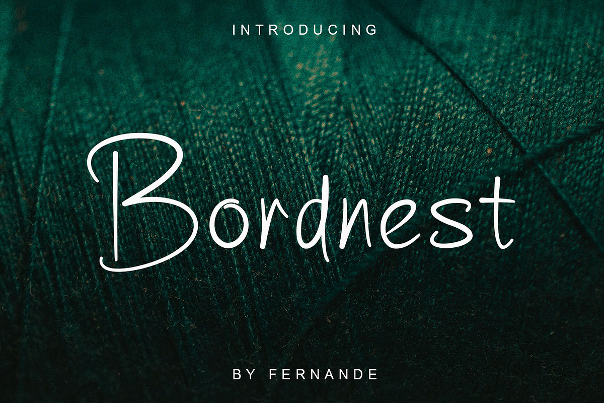 Bordnest, a Handwritten Font by Fernande (Photo 1 of 6)