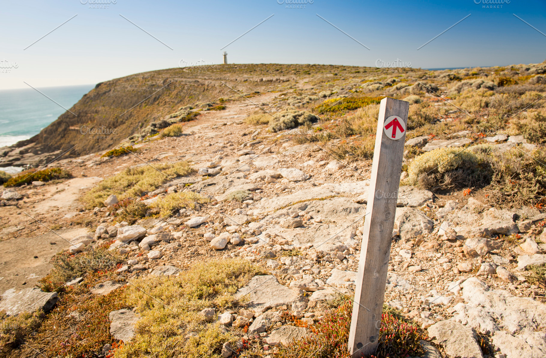Hiking Trail Sign Post Arrows, a Nature Photo by THP Creative