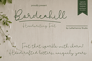 Bordeahill Font, a Handwritten Font by Letterhanna Studio (Thumbnail 13 of 13)
