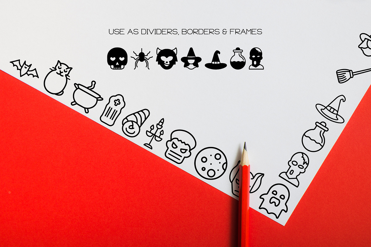 Halloween Icons - Dingbat Font, a Symbol Font by WADLEN (Photo 7 of 7)