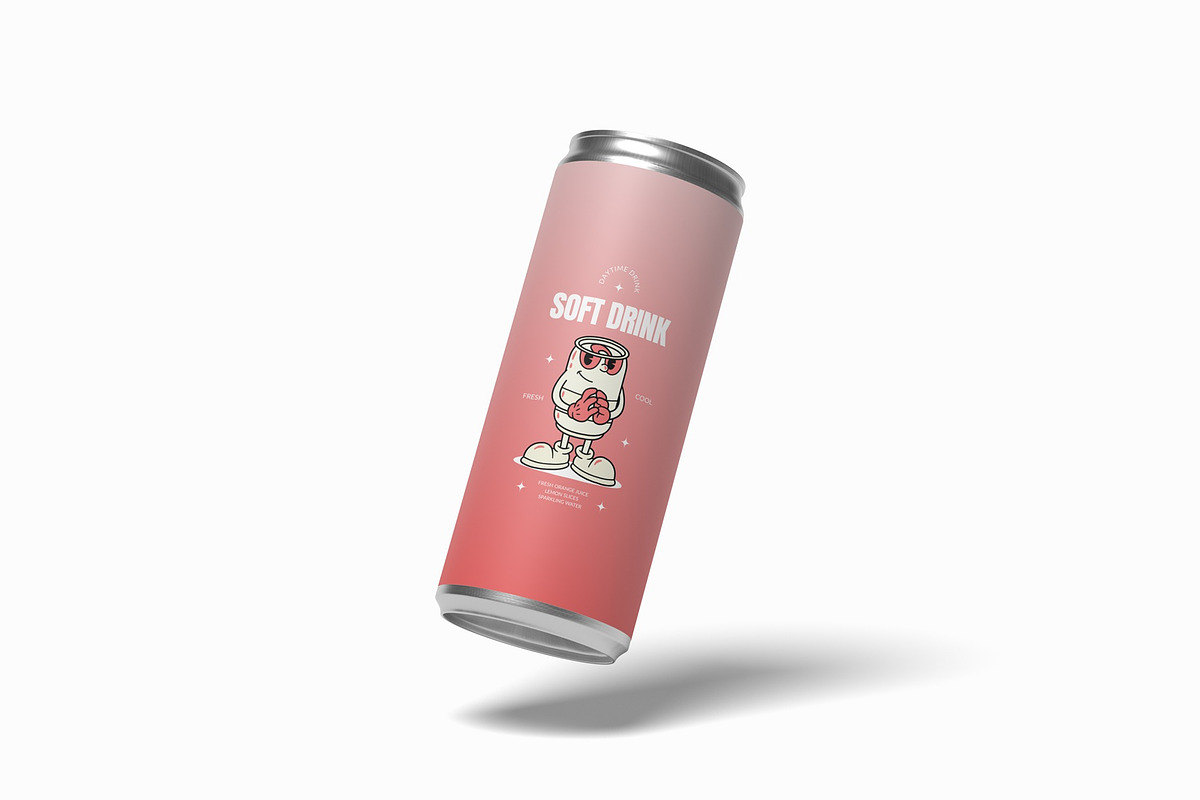 Soda Can Mockup, a Cups & Container Mockup by suciamairastd (Photo 5 of 6)