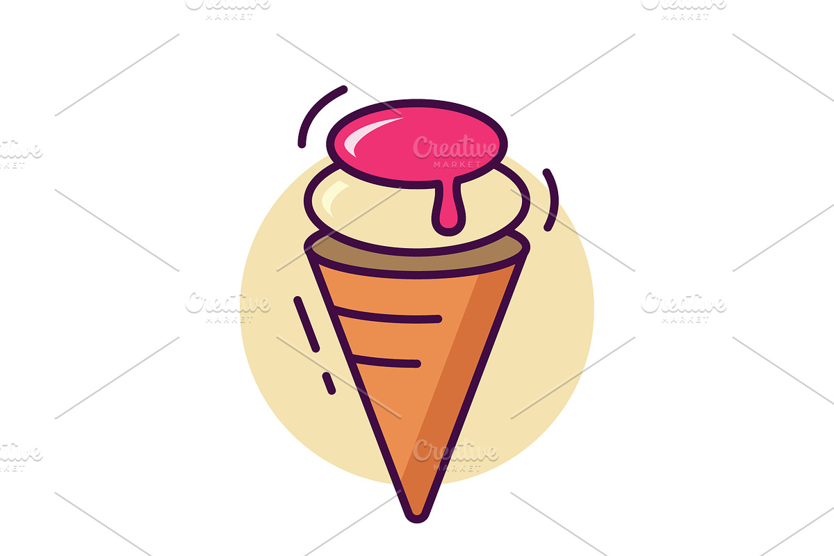 Ice Cream logo vector  frozen ice, a Graphic by T.Vooka