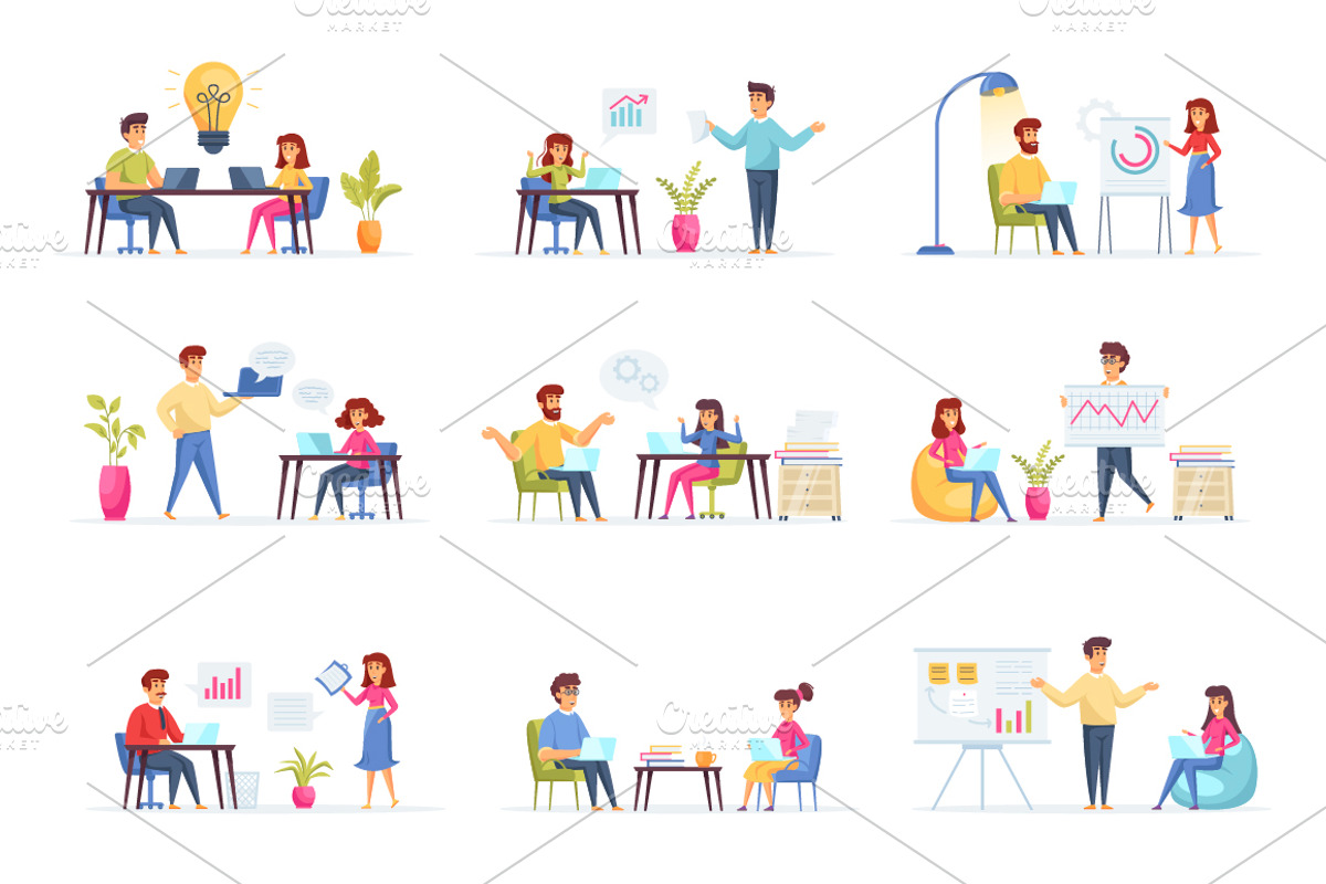 Flat Concepts Illustrations, a Finance Illustration by alexdndz (Photo 12 of 21)
