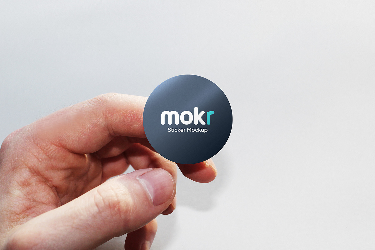 Sticker Mockup, a Merchandise Mockup by Mokr (Photo 10 of 12)
