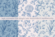 Vintage Toile de Jouy Frames Florals, an Object Graphic by Olya Creative (Thumbnail 10 of 15)