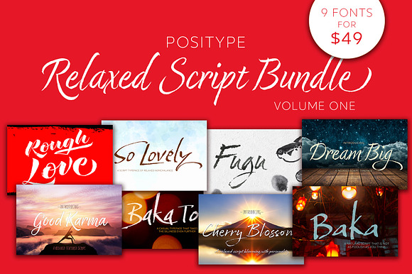 Positype Relaxed Script Bundle Vol 1 preview 3