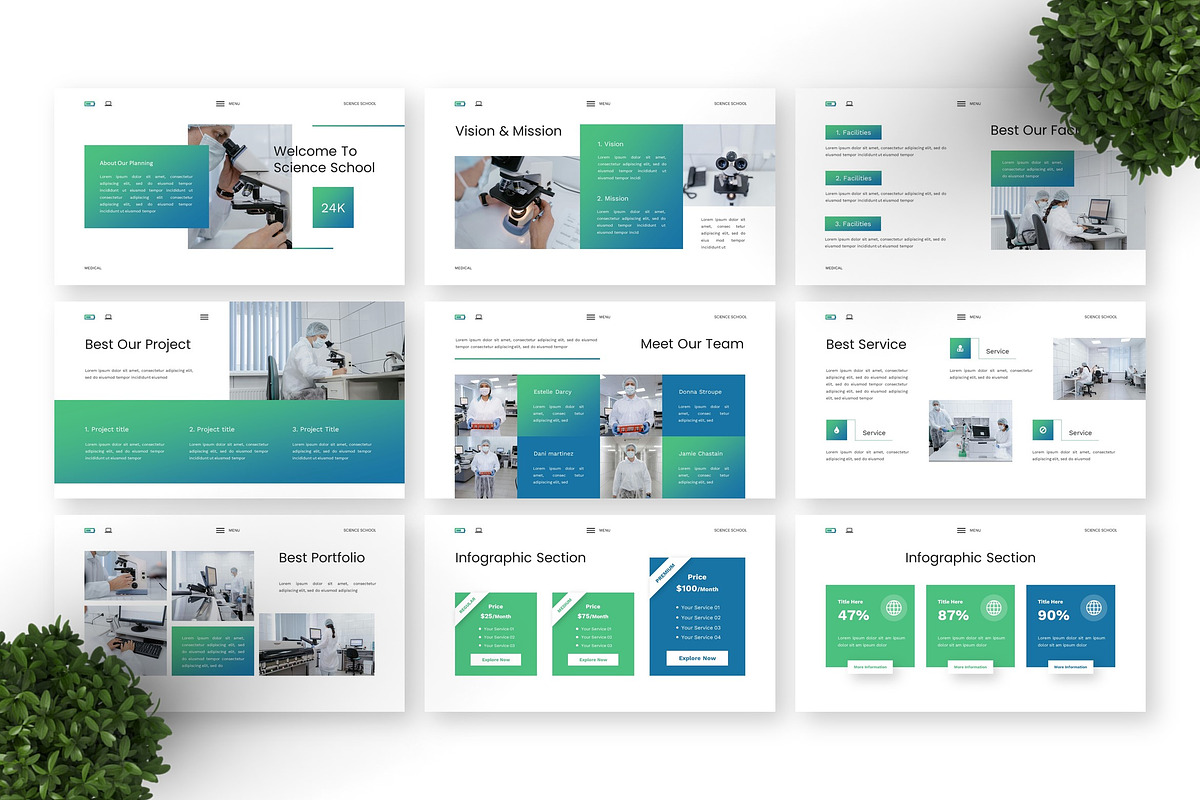 Science School - Education PPT, a Presentation Template by Deepslide Studio (Photo 2 of 6)