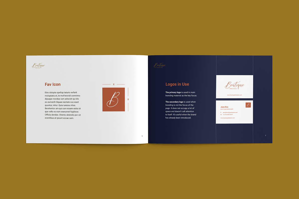 Tawny - Brand Guide, a Brochure Template by Letterlust Studio (Photo 6 of 15)