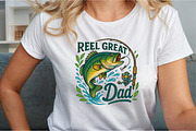 Retro Reel Great Dad Png Fishing Dad, an Illustration by Sublimation Artist (Thumbnail 3 of 9)