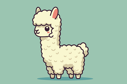 Alpaca, an Animal Illustration by Light_Lenser