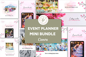 Event Planner Marketing Canva Bundle