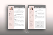 Resume / CV template - Amelia, a Resume Template by Mellene Templates (Thumbnail 1 of 3)