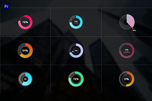 Single Round Chart | Premiere Pro, a Templates & Theme by Gatamotion