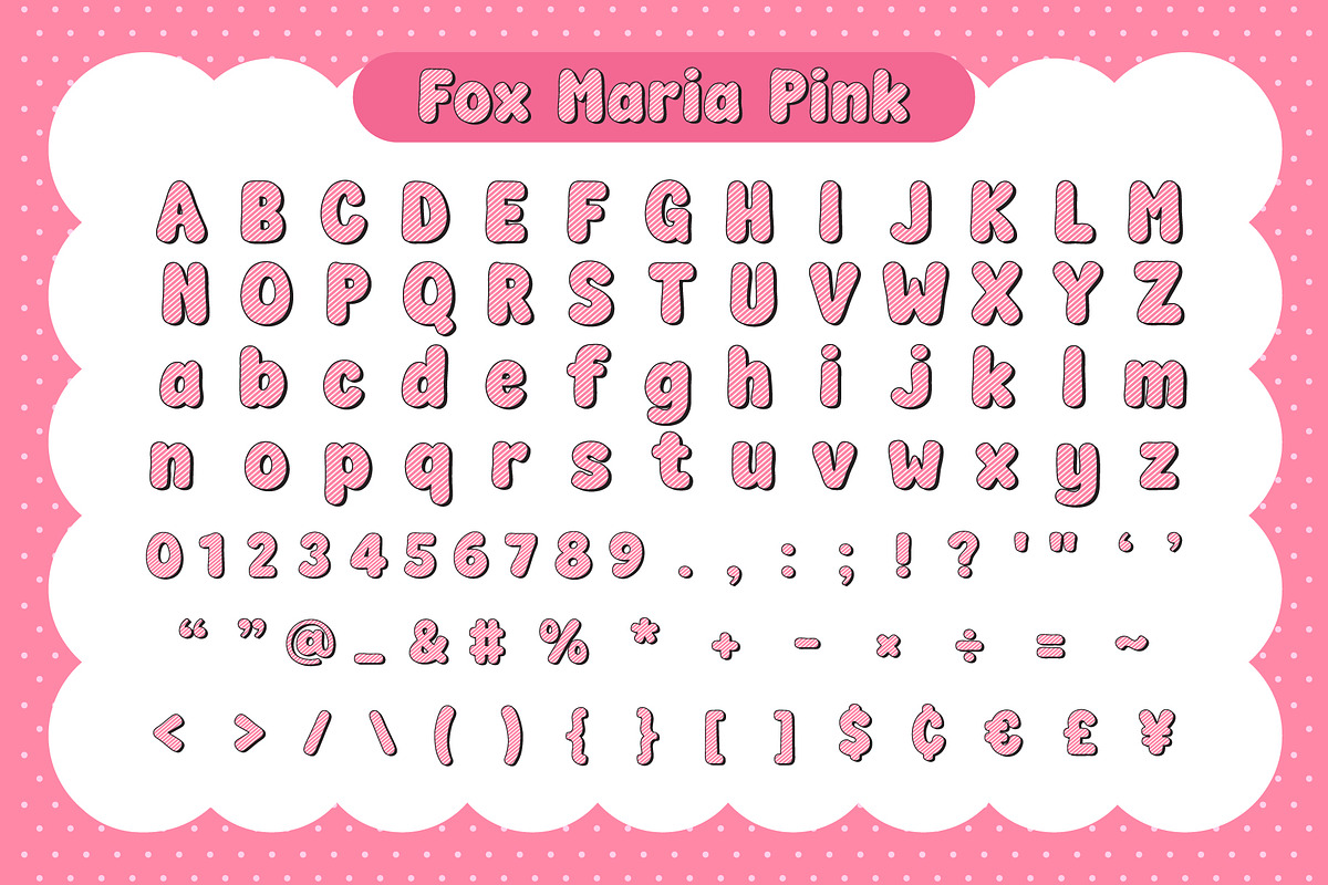 Fox Maria 4 Color Font Style, a Symbol Font by Fox7 By Rattana