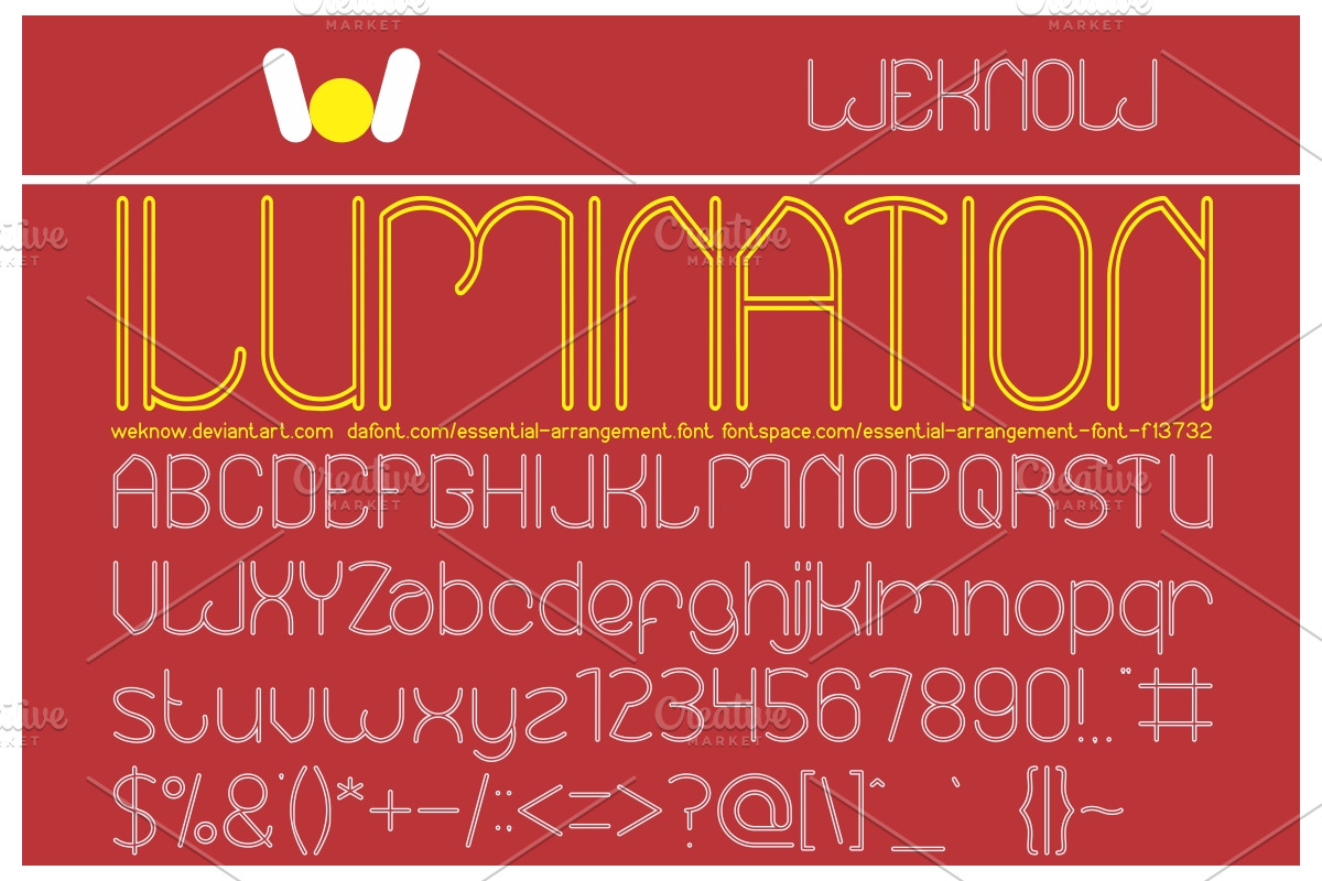 essential arrangement font preview 4