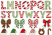 Christmas Alphabet Sublimation, an Illustration by OK Design (Thumbnail 4 of 7)