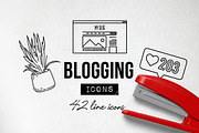 Blog Icons Pack - Social Media, an Outline Icon by Hatch Design Workshop (Thumbnail 9 of 9)