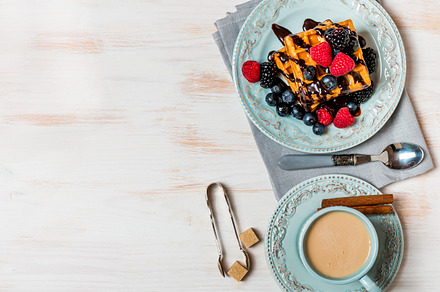 Waffles stock photo containing appetizer arugula background bio bowl bunch, a Food & Drink Photo by piter.goskov