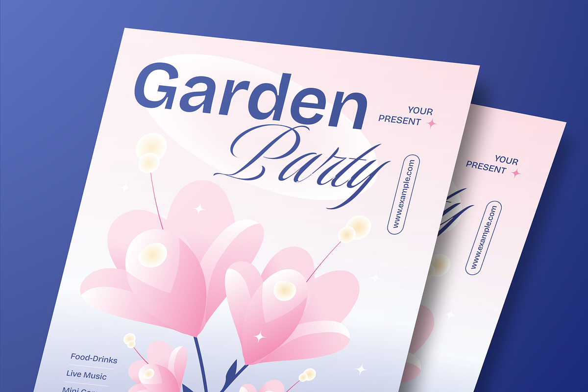 Garden Party Flyer, a Flyer Template by Annora Studio (Photo 4 of 6)
