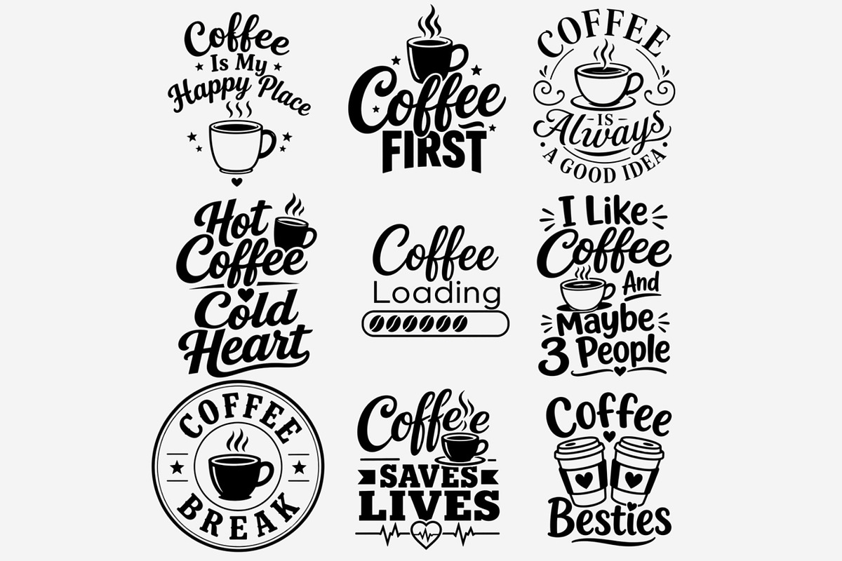 Coffee Bundle PNG | Coffee Quotes, an Object Illustration by Tanya Kart (Photo 6 of 9)