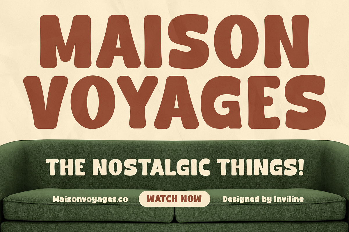 Thread Casuals - Retro Display Font, a Sans Serif Font by Inviline.co (Photo 6 of 10)