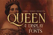 Queen - Display Font, a Serif Font by JumboDesign (Thumbnail 1 of 6)