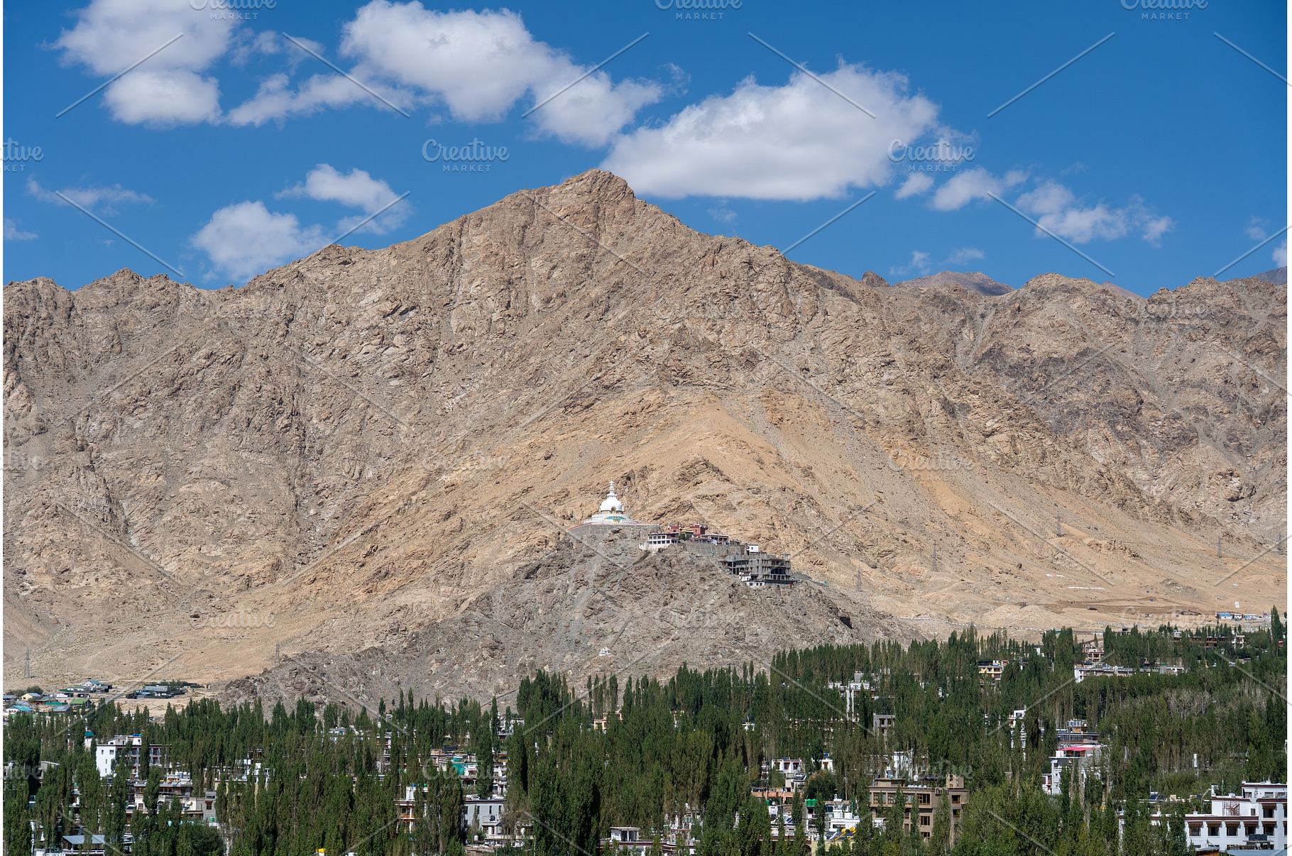 Shanti Stupa in Leh, Ladakh, an Architecture Photo by oliverfoerstner