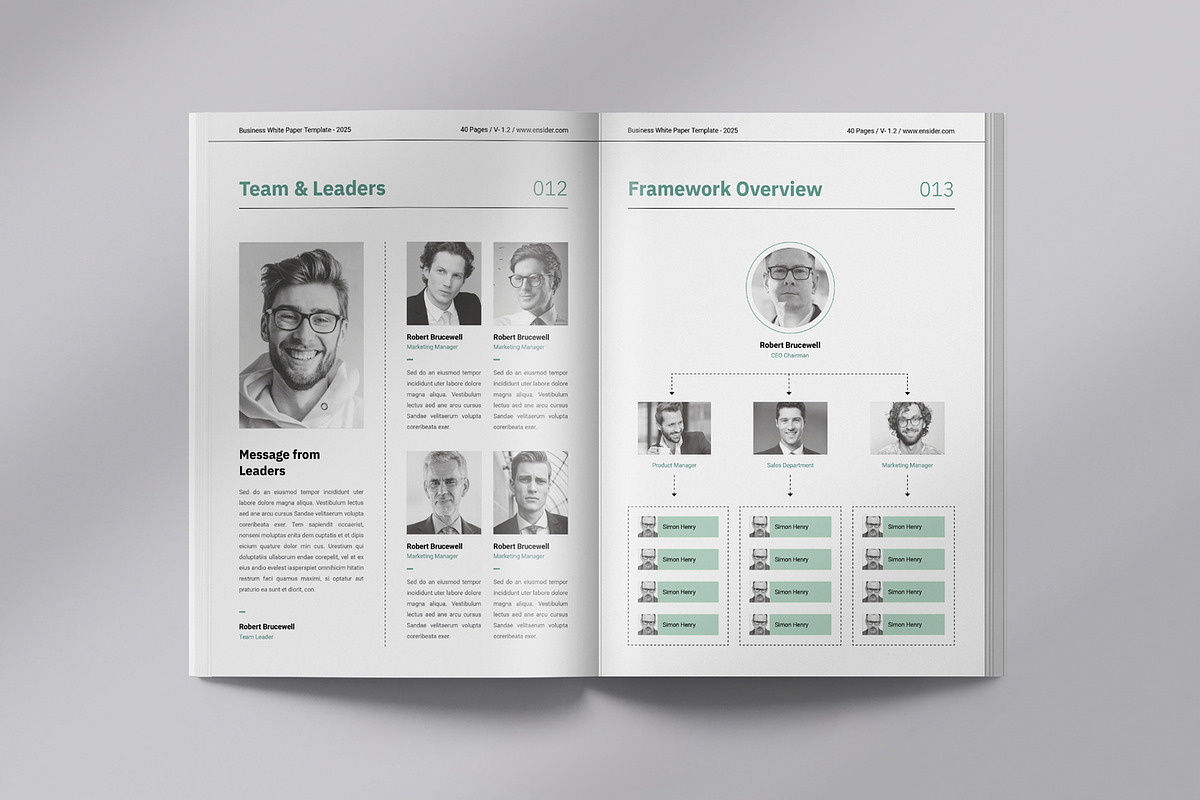 Whitepaper | Canva, Word, InDesign, a Brochure Template by Orcshape Studio (Photo 7 of 17)