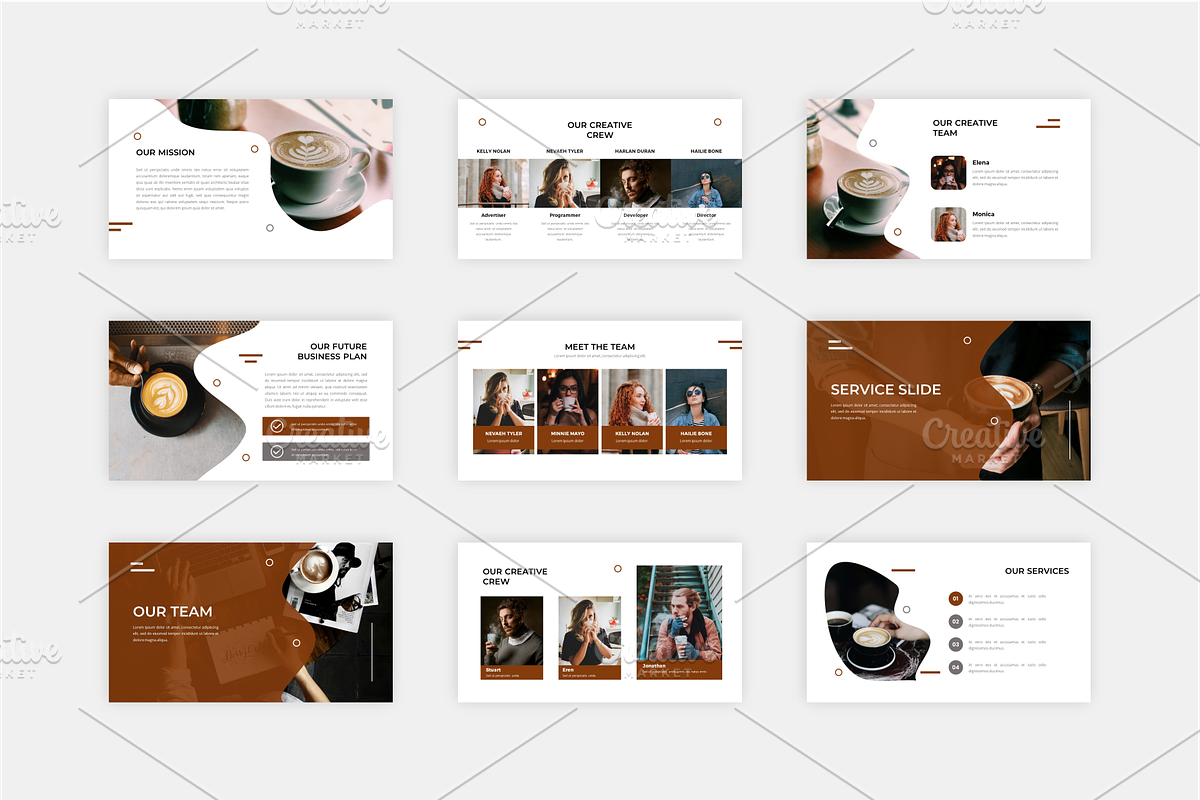 Coffee Drink Presentation Bundle, a Presentation Template by Artiveko (Photo 4 of 4)