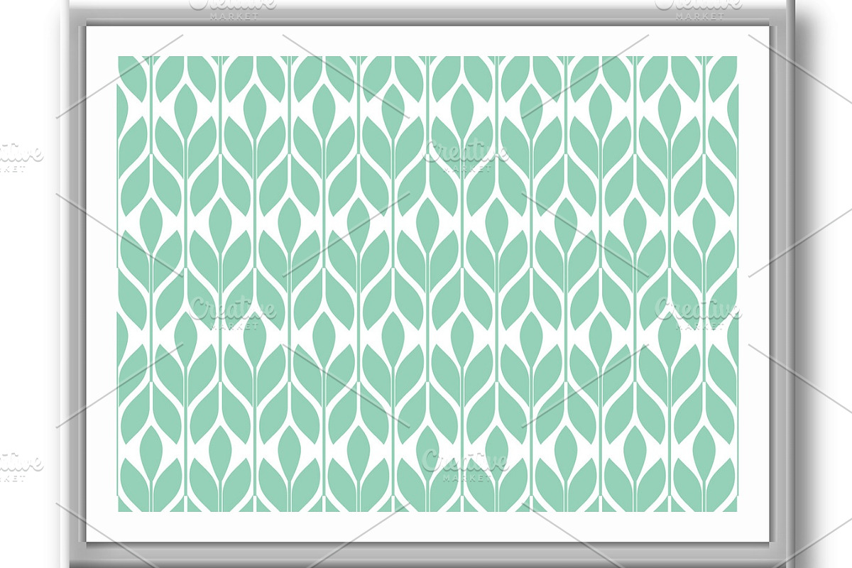 Flower geometric pattern. Seamless, a Decorative Illustration by RODINA (Photo 3 of 3)