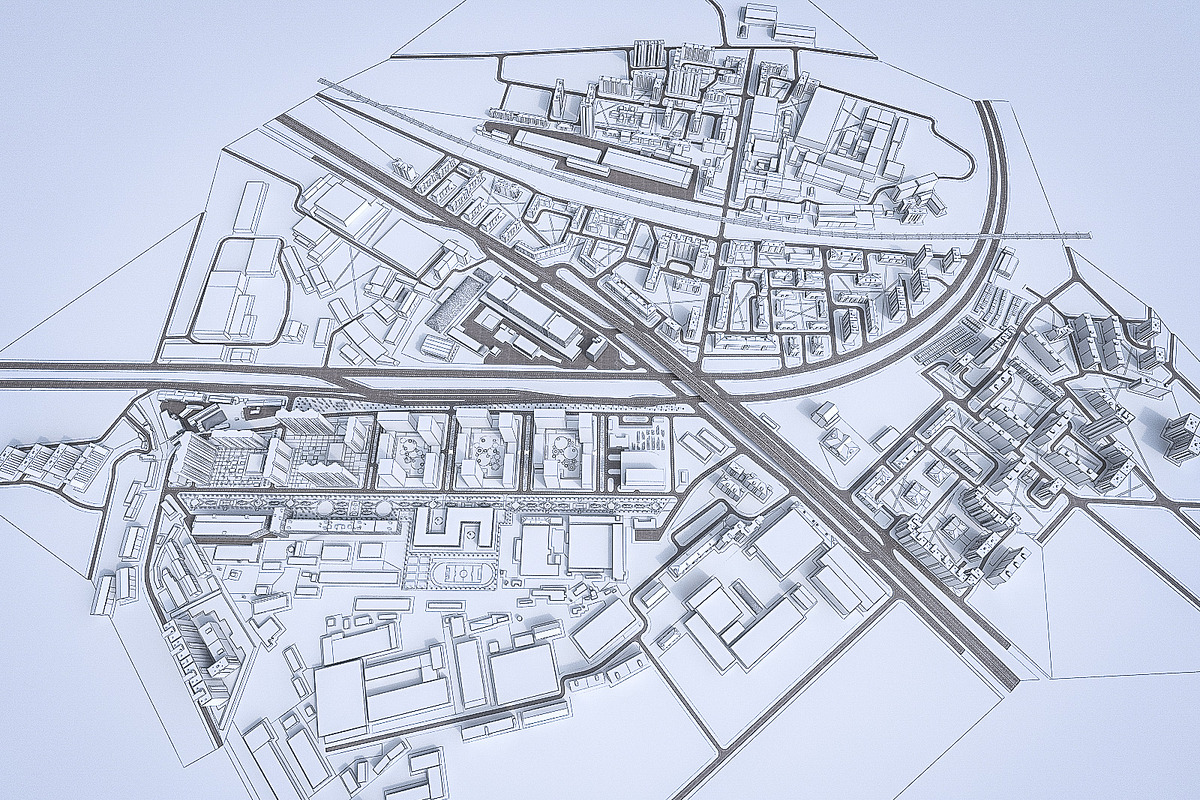 Residential and Industrial UrbanArea, an Architecture 3D Model by 3DNUTS (Photo 13 of 21)