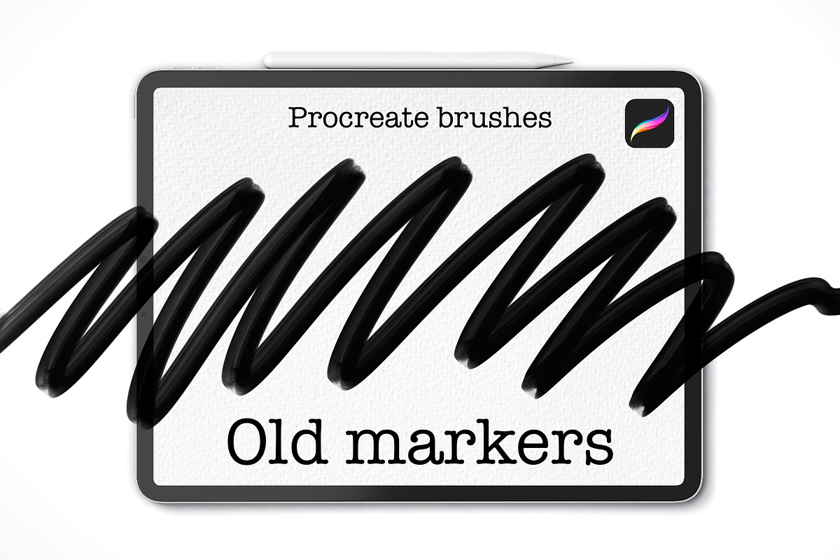 Old Marker - Procreate brush set, a Brush Add-On by Art Sproot (Photo 1 of 6)