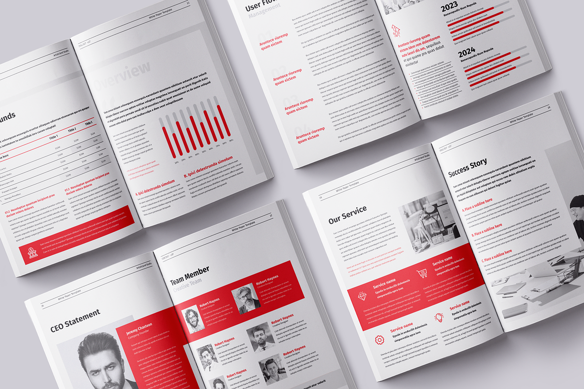 White Paper | Canva, Word, PPTX, InD, a Brochure Template by ArtisticLand (Photo 6 of 9)