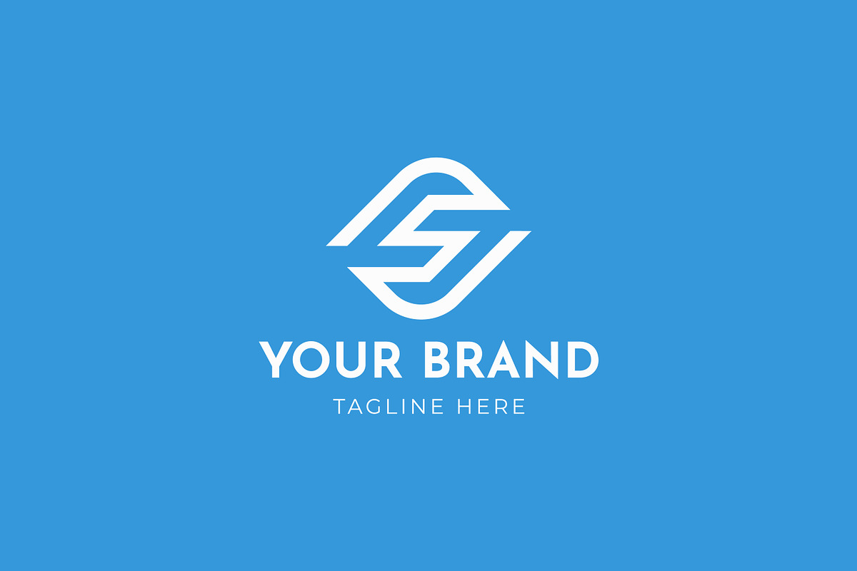 Letter S J Geometric Linear Logo, a Branding & Logo Template by Signatoro (Photo 3 of 3)