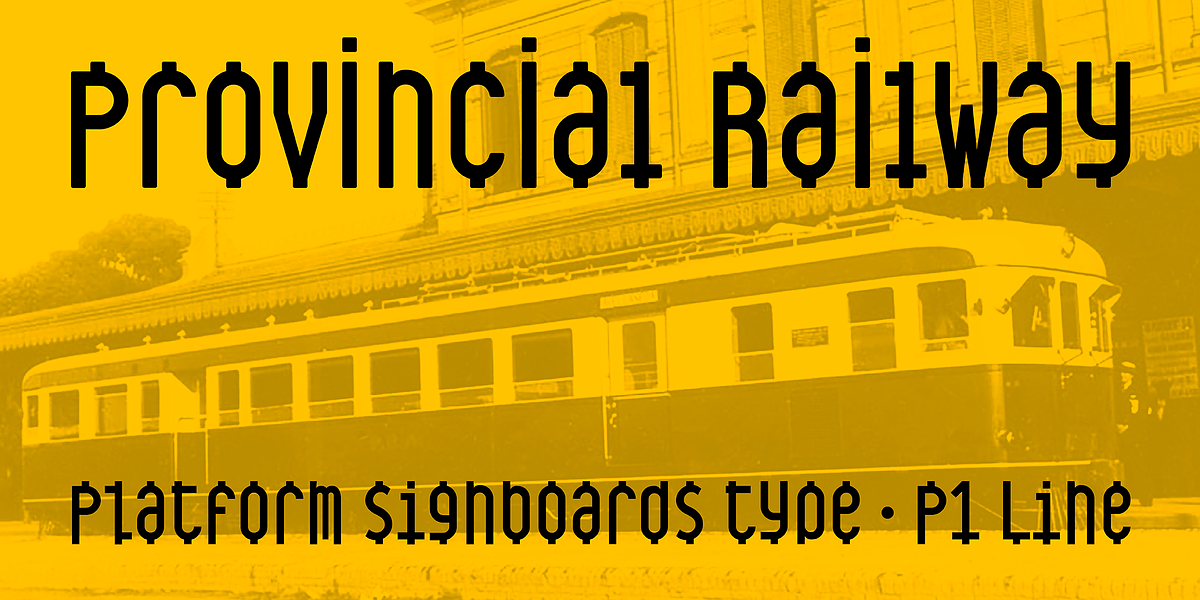 Provincial Railway, a Sans Serif Font by Fabio Ares (Photo 1 of 9)