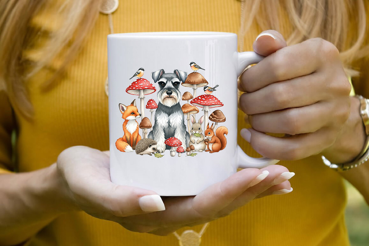 Watercolor Autumn Dog Clipart, an Illustration by SVGArt (Photo 4 of 8)