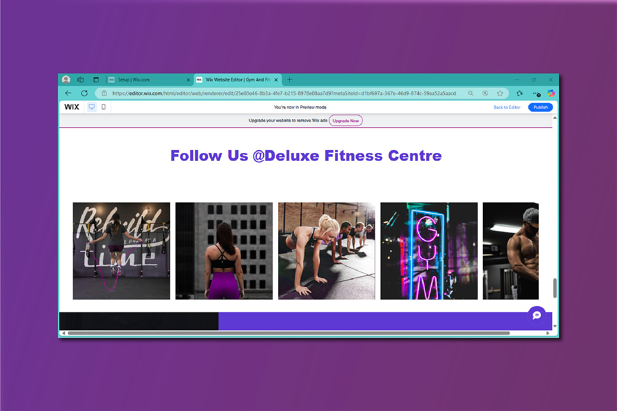 GYM AND FITNESS WIX TEMPLATE, a Templates & Theme by Sipi_Graphics (Photo 2 of 3)