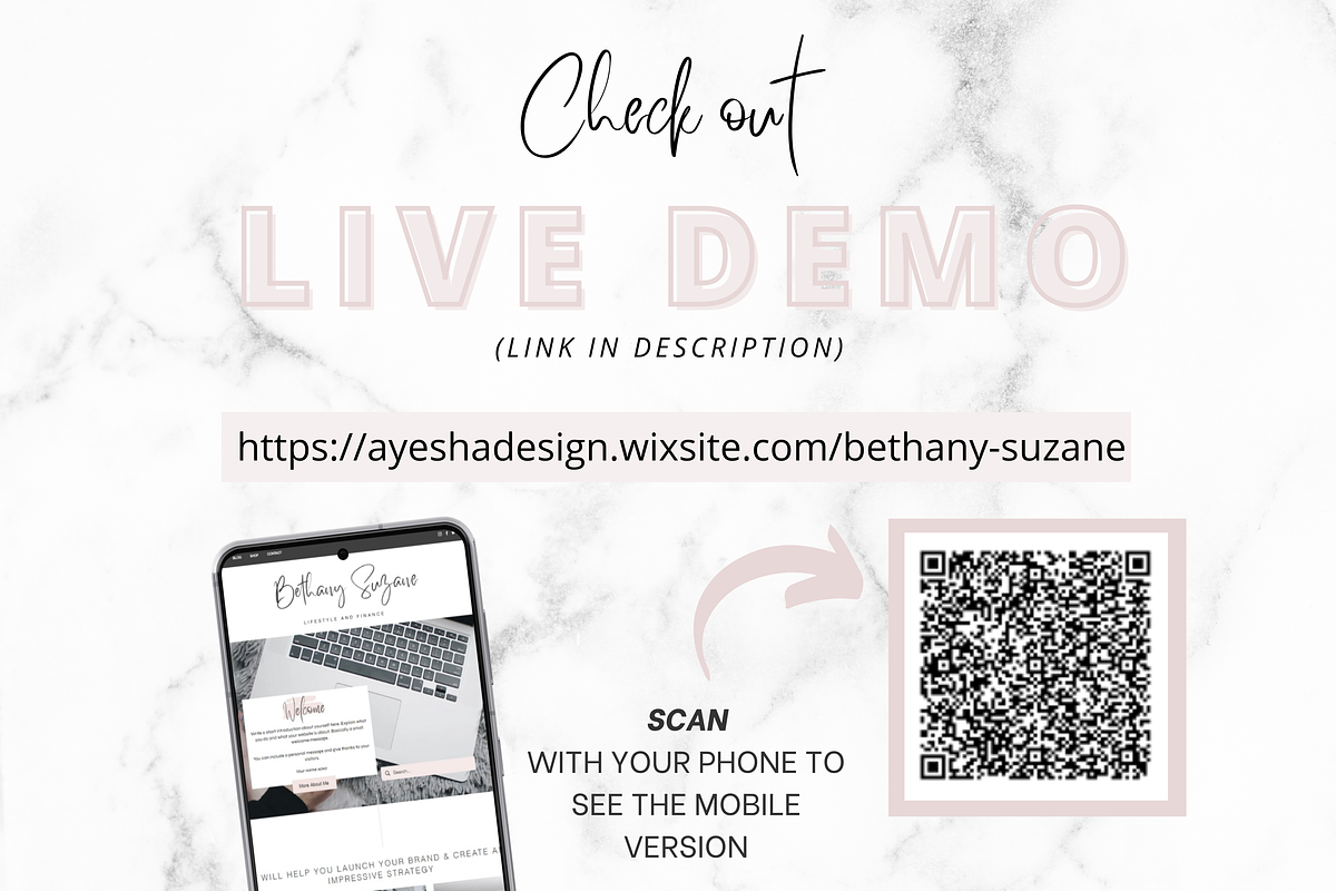 Wix website template for Bloggers, a Wix Template by Studio Eburnean (Photo 4 of 7)