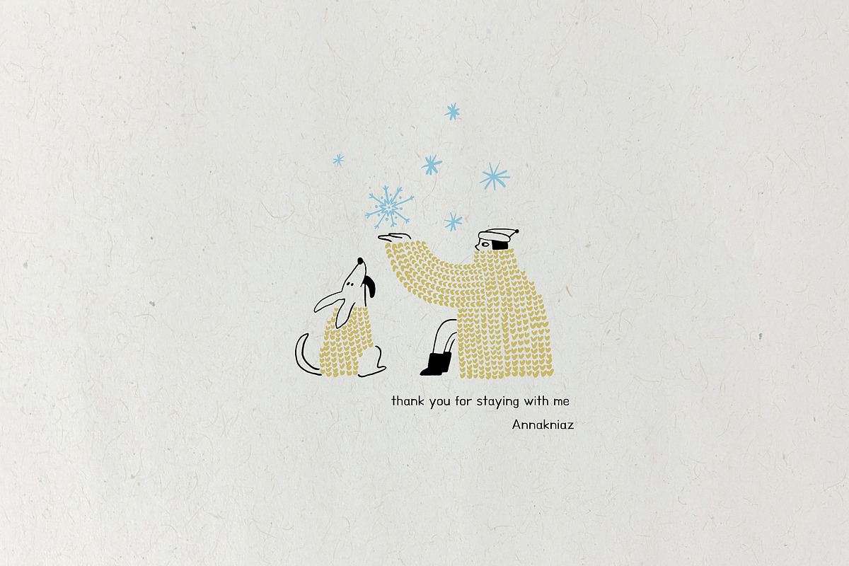 Winter Characters, a Seasonal Illustration by Annakniaz (Photo 13 of 13)