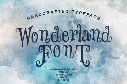 Wonderland - handcrafted typeface