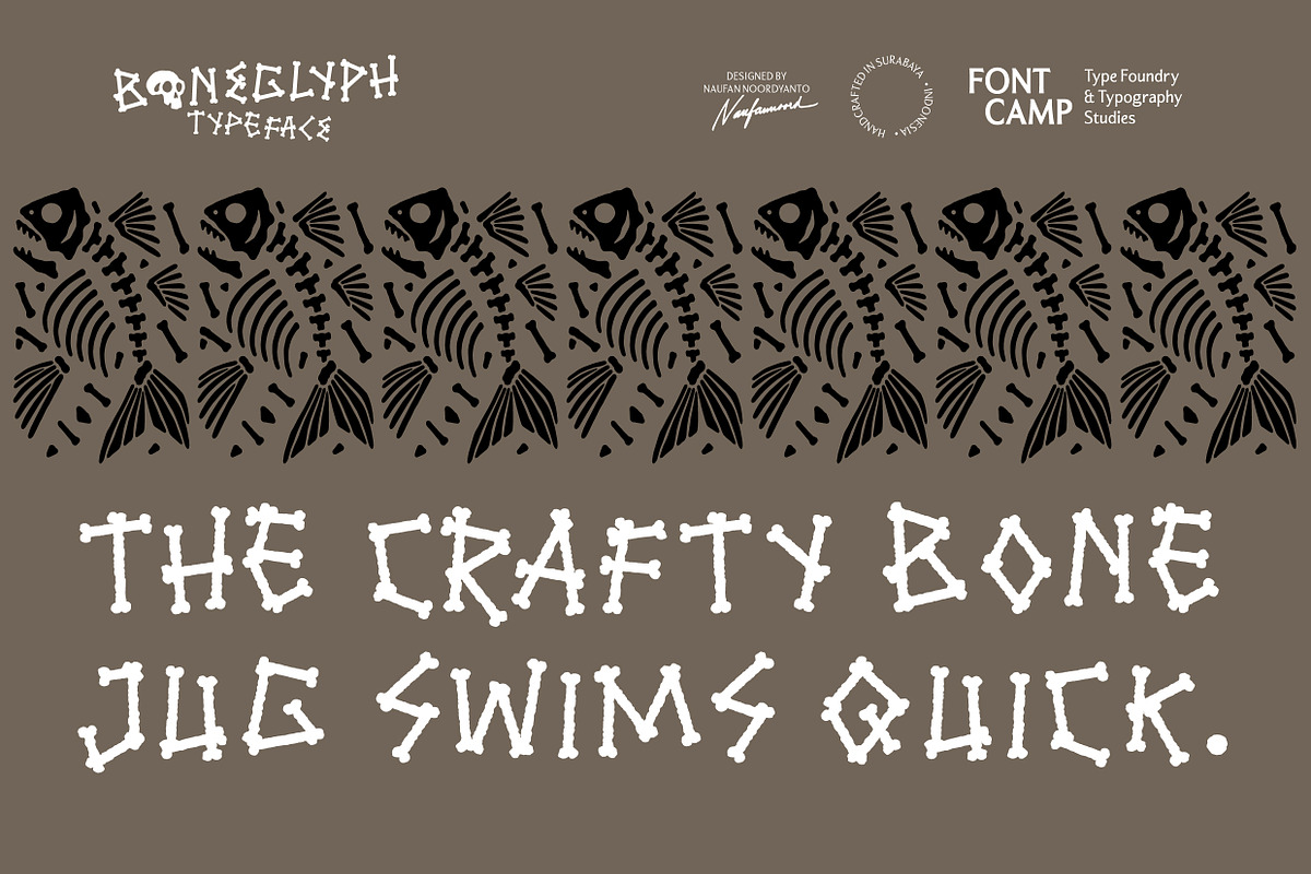 Boneglyph Font, a Symbol Font by Fontcamp Type Foundry (Photo 9 of 10)