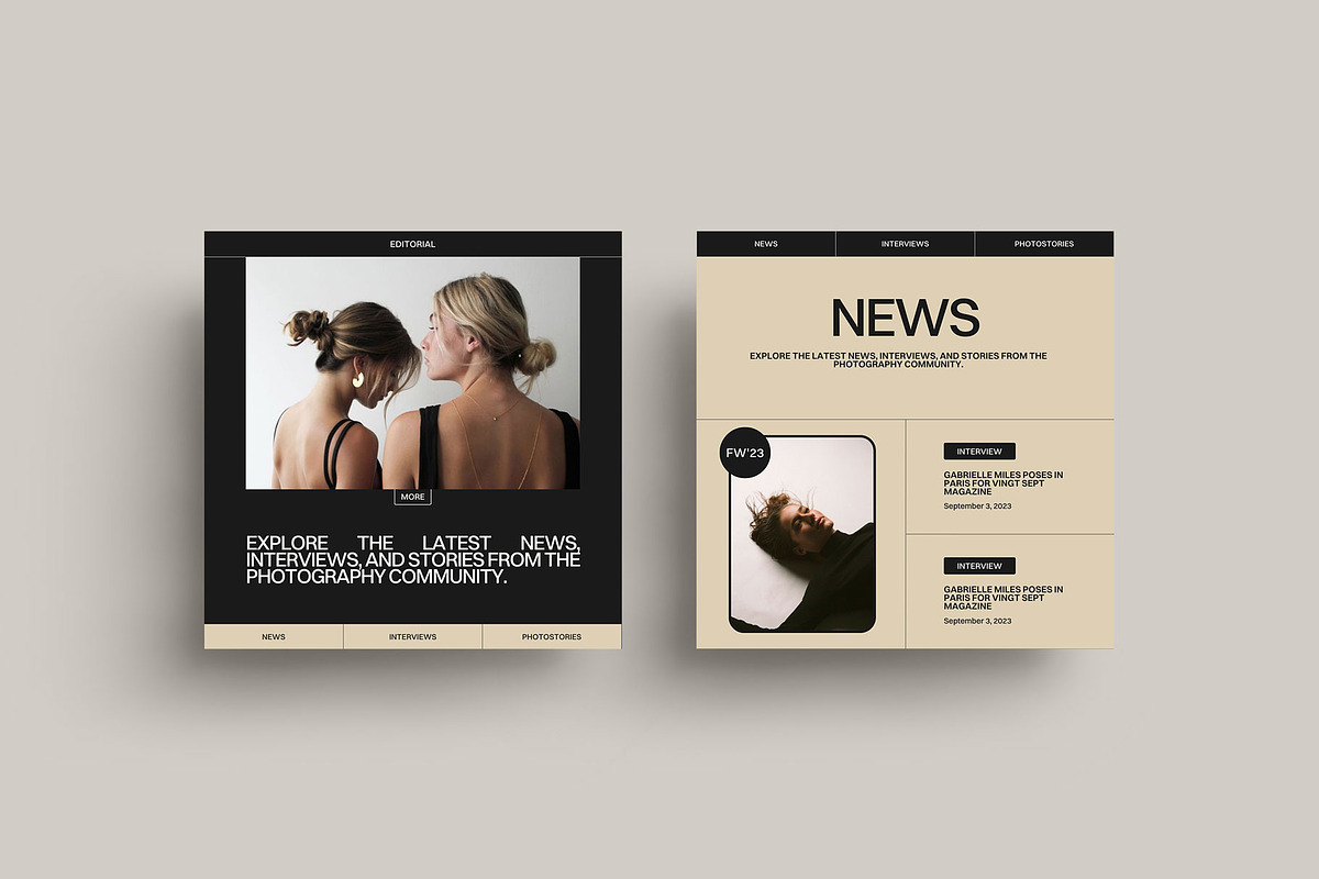 Editorial Social Media Template, a Social Media Template by Moscovita Studio (Photo 13 of 34)