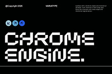 Chrome Engine - Futuristic Font