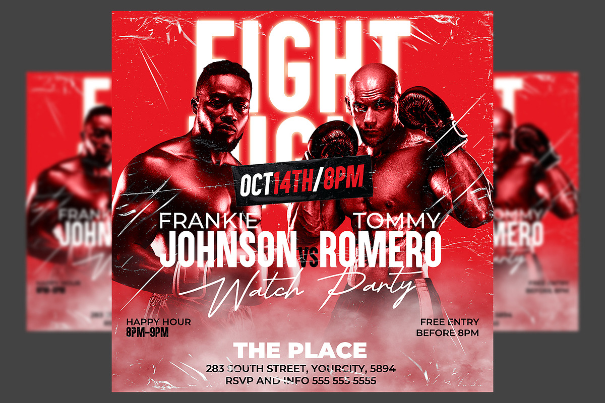 Boxing Flyer Template, a Flyer Template by Hotpin (Photo 2 of 2)