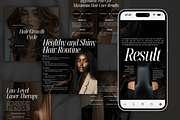 Trichology Canva Instagram Templates, a Social Media Template by Xenié Creative (Thumbnail 2 of 10)