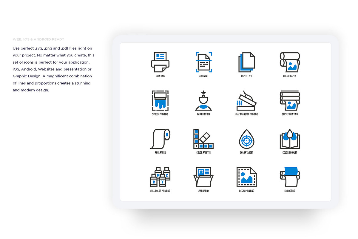 Typography | 32 Icons Set, an Outline Icon by Marina Silence (Photo 14 of 16)