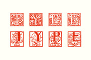 Victorian Ornamental Drop Cap Font, a Symbol Font by Century Library (Thumbnail 5 of 5)
