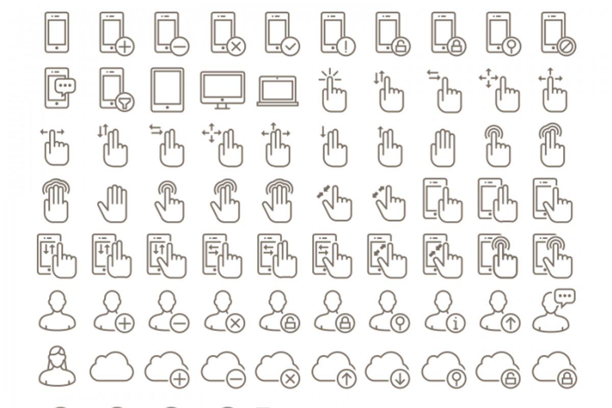 600+ Stroke Vector Icons, an Outline Icon by Imagine Design (Photo 2 of 8)