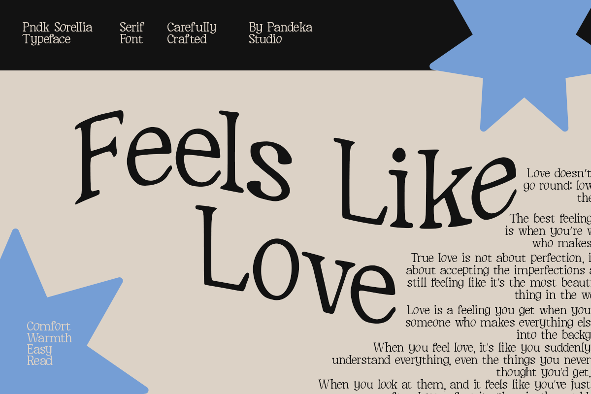 Soreille - Soulful Serif Font, a Serif Font by Pandeka Studio (Photo 7 of 9)